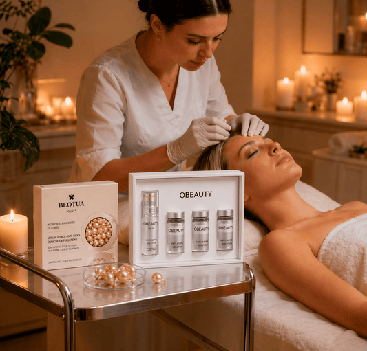 Cure Anti - Âge Complète – Kit Micro - Infusion + Capsules Moisturizing Essence - OBEAUTY