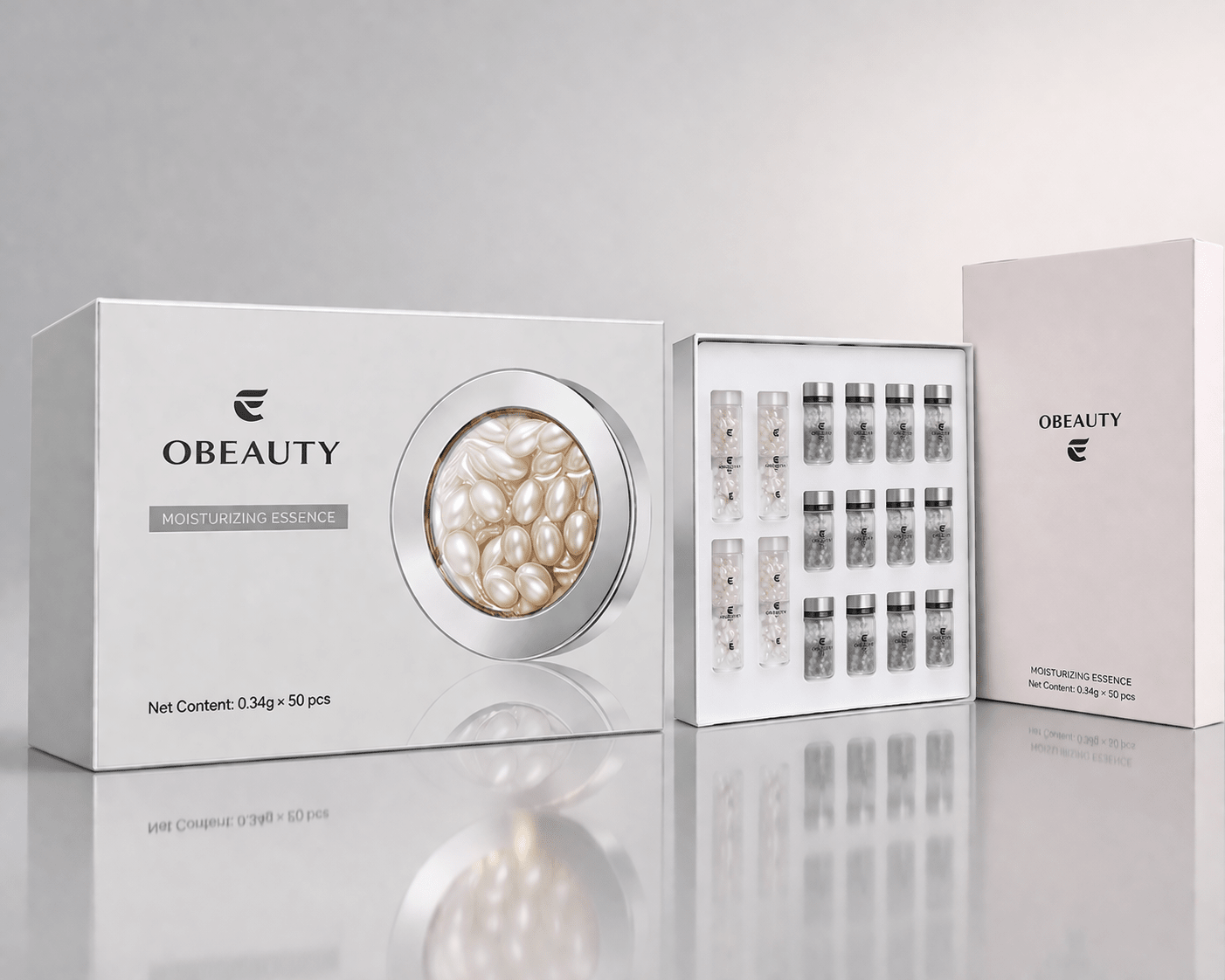 Cure Anti - Âge Complète – Kit Micro - Infusion + Capsules Moisturizing Essence - OBEAUTY