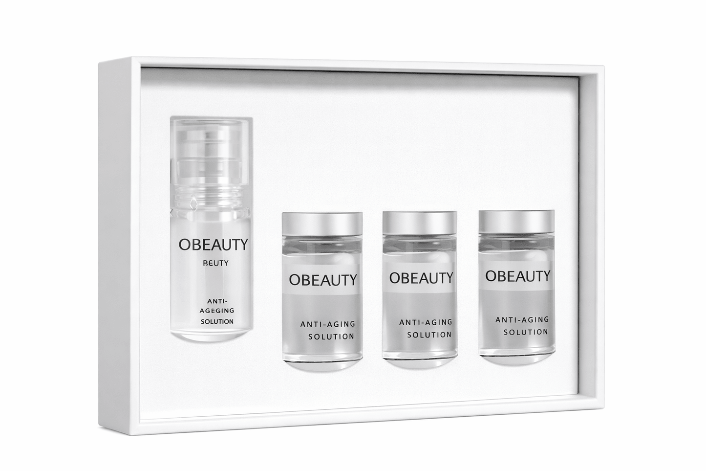 Cure Anti - Âge Complète – Kit Micro - Infusion + Capsules Moisturizing Essence - OBEAUTY