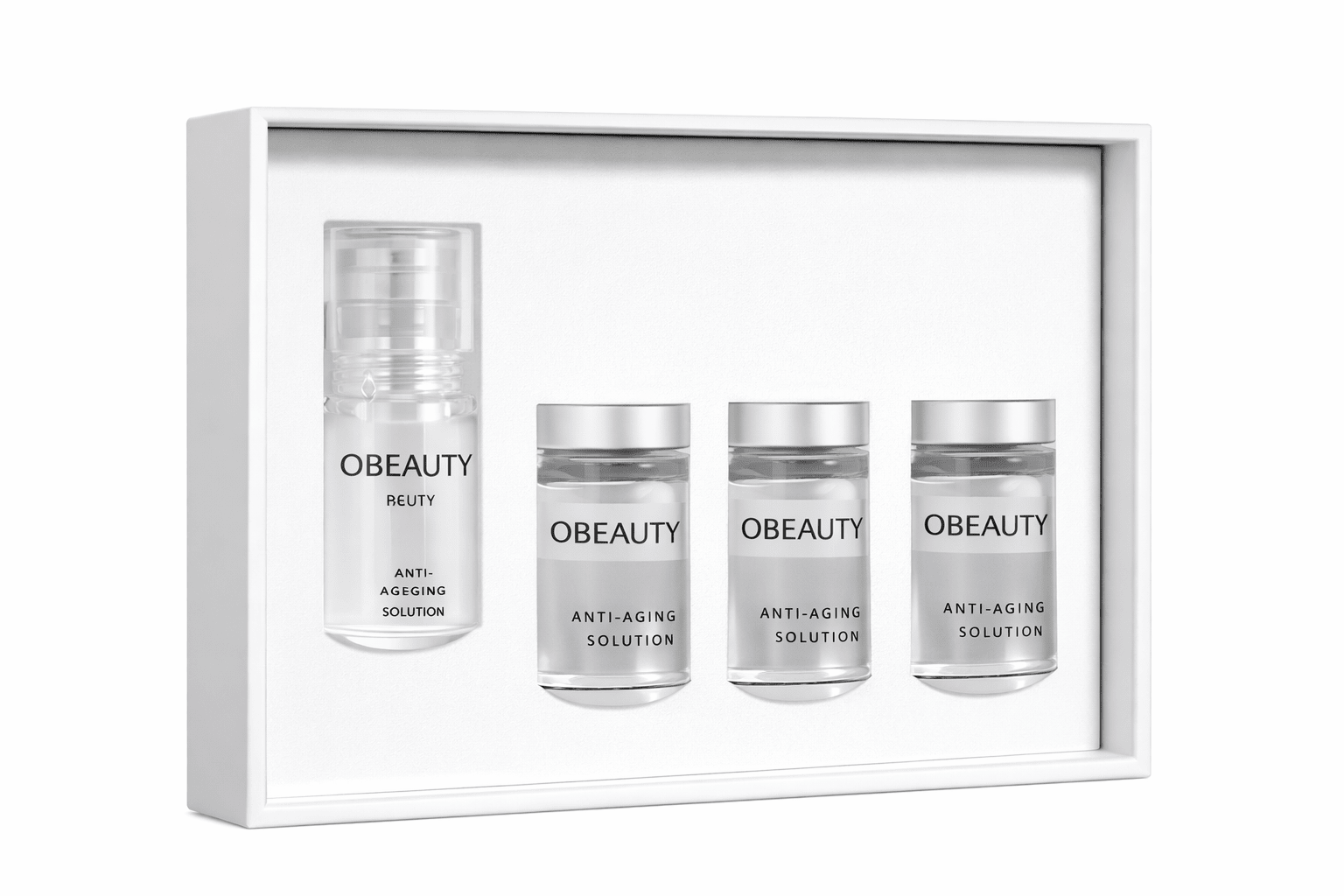 Cure Anti - Âge Complète – Kit Micro - Infusion + Capsules Moisturizing Essence - OBEAUTY