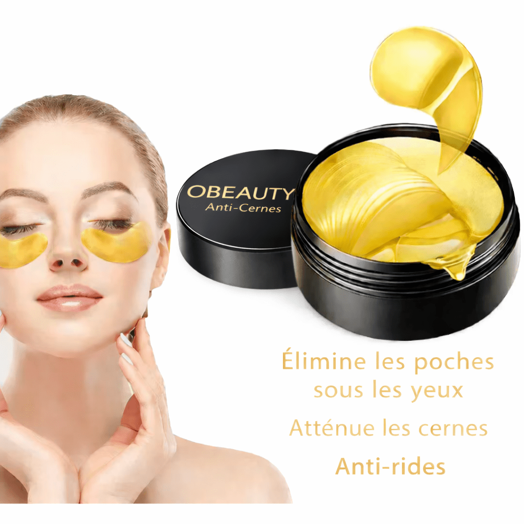 Patchs Dorés pour les Yeux – Éclat et Hydratation Intense - OBEAUTY